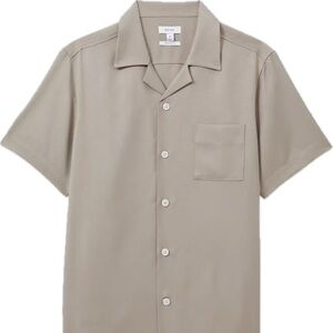 Reiss Men's Beige Short Sleeve Shirt